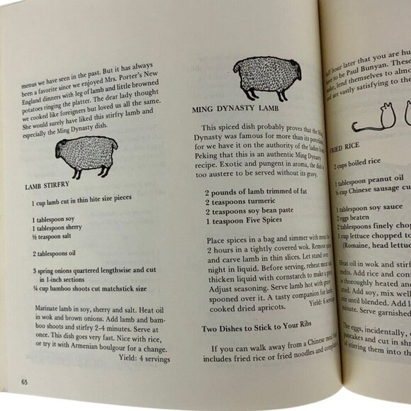 Wokcraft Chinese Cookbook By Charles & Violet Schafer 1972 Paperback Illustrated - Picture 11 of 12